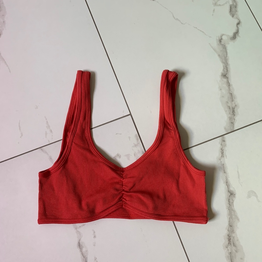PACSUN LA HEARTS RED SEAMLESS BRALETTE